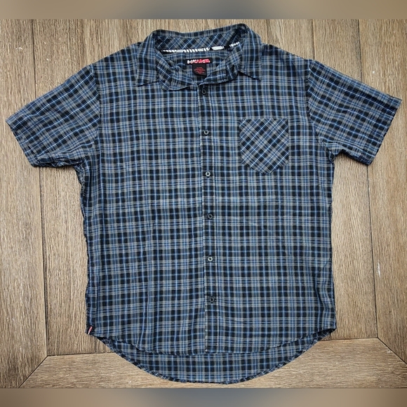 Tony Hawk Men's Plaid Skateboard 🛹  Button-up T Shirt 👕 Size XXL - Picture 4 of 10